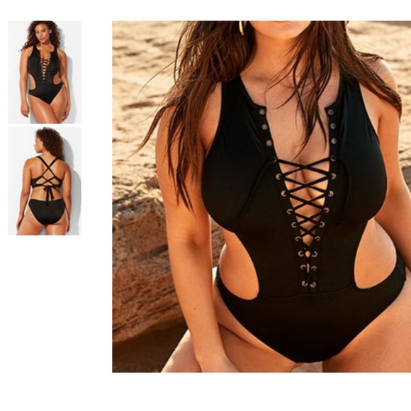 ashley graham monokini